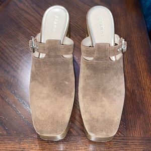 Gianni bini Sotelo suede platform clogs